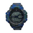 Relógio Atlantis Digital Camuflado Resistente à Água 5atm Cor Da Pulseira:Azul Relógio Atlantis Digital Camuflado Resistente à Água 5atm Cor Da Pulseira:Azul