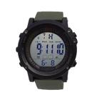 Relógio Atlantis Digital Com Luz Alarme Data Resistente Água Cor Da Pulseira:Verde Escuro