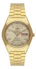 Relógio automático orient 3 estrelas dourado 469gp083nh