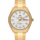 Relógio Automático Orient Dourado Fundo Prateado 469GP076 S1KX Relógio Automático Orient Dourado Fundo Prateado 469GP076 S1KX