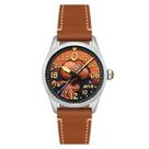 Relógio AVI-8 Spitfire Peanuts Snoopy Flying Ace Automatic Burnt Orange AV-4150-02
