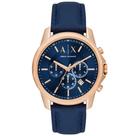 Relógio AX couro masculino AX1723B1 D1DX
