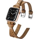 Relógio Band Minyee Leather Double Tour para Apple 41/40/38/44/42/49 mm
