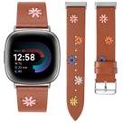 Relógio Band Wearlizer Leather para Fitbit Versa 4/3/Sense 2