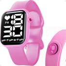 Relogio barbie silicone prova dagua rosa infantil digital menina pulseira ajustavel casual led adolescente criança