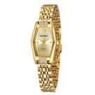 Relógio BERNY Hexagon Gold em aço inoxidável quartzo 22x39mm
