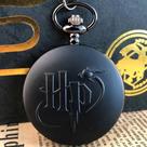 Relógio Bolso H Potter Aço Inoxidável Analógico Com Corrente