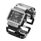 Relógio Bracelete Luxo Cansnow Cubo Aço Inoxidável Fashion