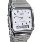 Relógio Casio Anadigi Social Unissex Prateado AQ-230A-7BMQ Relógio Casio Anadigi Social Unissex Prateado AQ-230A-7BMQ