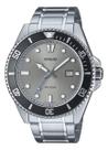 Relógio Casio Duro Masculino Modelo Mdv 107d 8avdf 200m Prateado Mostardor Cinza Todo em Inox