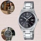 Relógio Casio Feminino LTP-1302PD-1A1V Aço Inoxidável Mostrador Preto Calendário