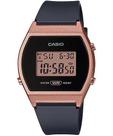 Relógio CASIO feminino preto rosê digital LW-204-1ADF