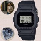 Relógio Casio G-Shock Pulseira Cordura Ecológica Resistente Impacto 200m Masculino Digital Esportivo Preto DW-5600BCE-1DR