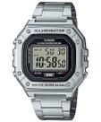 Relógio CASIO Illuminator masculino prata W-218HD-1AVDF Relógio CASIO Illuminator masculino prata W-218HD-1AVDF