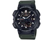 Relógio CASIO masculino anadigi AEQ-110W-3AVDF