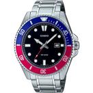 Relógio CASIO masculino analógico prata MDV-107D-1A3VDF