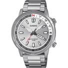 Relógio CASIO masculino analógico prata MTD-130D-7AVDF