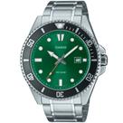 Relógio CASIO masculino analógico verde MDV-107D-3A2VDF
