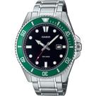 Relógio Casio Masculino Ref: Mdv-107d-3avdf Duro Diver Prateado