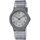 Relógio CASIO transparente cinza feminino MQ-24S-8BDF