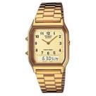 Relógio CASIO unissex dourado anadigi AQ-230GA-9BMQ
