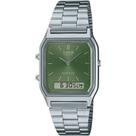 Relógio Casio Vintage AQ-230A-3AMQYDF Alarme Cronômetro Relógio Casio Vintage AQ-230A-3AMQYDF Alarme Cronômetro