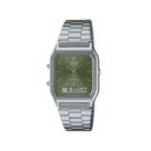 Relógio Casio Vintage Prata Unissex AQ-230A-3AMQY Relógio Casio Vintage Prata Unissex AQ-230A-3AMQY