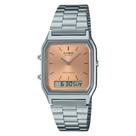 Relógio CASIO VINTAGE unissex analógico AQ-230A-4AMQYDF