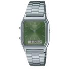 Relógio casio vintage verde musgo aq-230-a-3amqydf Relógio casio vintage verde musgo aq-230-a-3amqydf