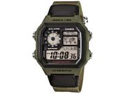 Relógio CASIO world time digital masculino AE-1200WHB-3BVDF