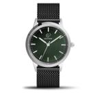 Relógio Casual Masculino Preto Clássico Elegante New Port