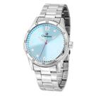 Relogio champion analogico azul metal prata ch30386f cor:prata