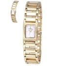 Relogio champion analogico branco metal dourado cf26133h cor:dourado