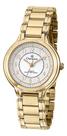 Relogio champion analogico branco metal dourado cn28231h