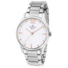 RELOGIO CHAMPION ANALOGICO BRANCO METAL PRATA CN24020N Cor:PRATA