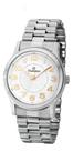 Relogio champion analogico branco metal prata cn28848s