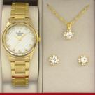 Relógio Champion Analógico CN25583W Feminino + Semijóia