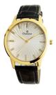 Relogio champion analogico prata couro preto cn28286b