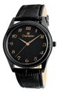 Relogio champion analogico preto couro preto ch22171n