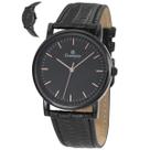Relogio champion analogico preto couro preto ch22260j cor:preto