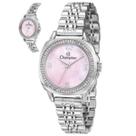 Relogio champion analogico rosa metal prata cf26142i cor:prata