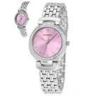 Relogio champion analogico rosa metal prata cf26160i cor:prata