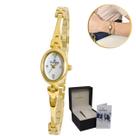 Relógio Champion Dourado Mini de Pulso Feminino Original
