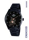 Relógio Champion Elegance CN24333D Quartz pulseira aço Azul