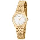 Relógio CHAMPION feminino analógico dourado branco CH25276H