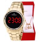 Relógio Champion Feminino Digital Dourado CH48019V + Pulseira Berloques Relógio Champion Feminino Digital Dourado CH48019V + Pulseira Berloques