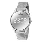 Relógio CHAMPION feminino digital prata LED branco CH40133S