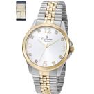 Relógio Champion Feminino Elegance Misto Kit Colar e Brincos CN24093D