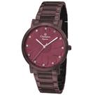 Relógio CHAMPION feminino flor marrom CN25878V