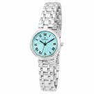 Relogio Champion Feminino Prata Mostrador Numeros Romanos Azul CF26124f